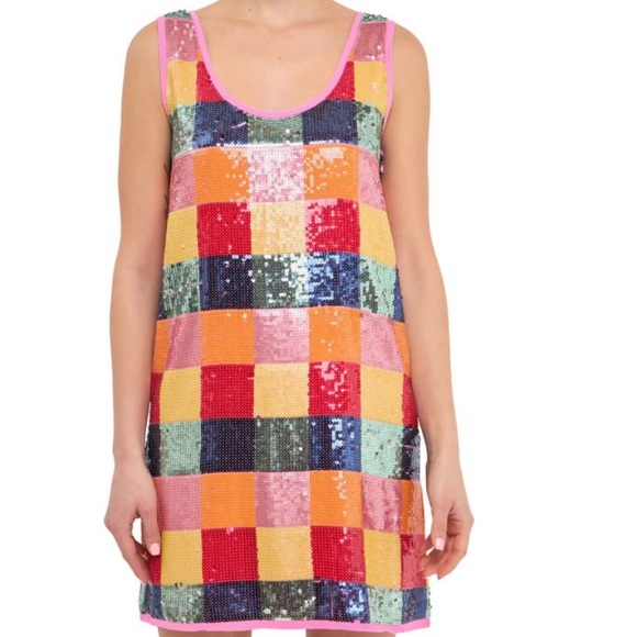 Like New | Endless Rose Check Sequin Minidress | Still @ Nordstrom as of Nov ‘22 - Picture 2 of 8